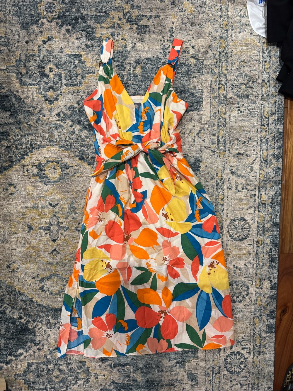Vince Camuto Floral Tie-Waist Sundress in Multicolor